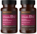 성분 비타민 B12 Methylcobalamin 5000 mcg - 정상적인 에너지 생산 및 대사, 면역 체계 지원 - 2 달 공급, 베리 맛을 내는 Lozenges, 65 조사 (2의 포장)