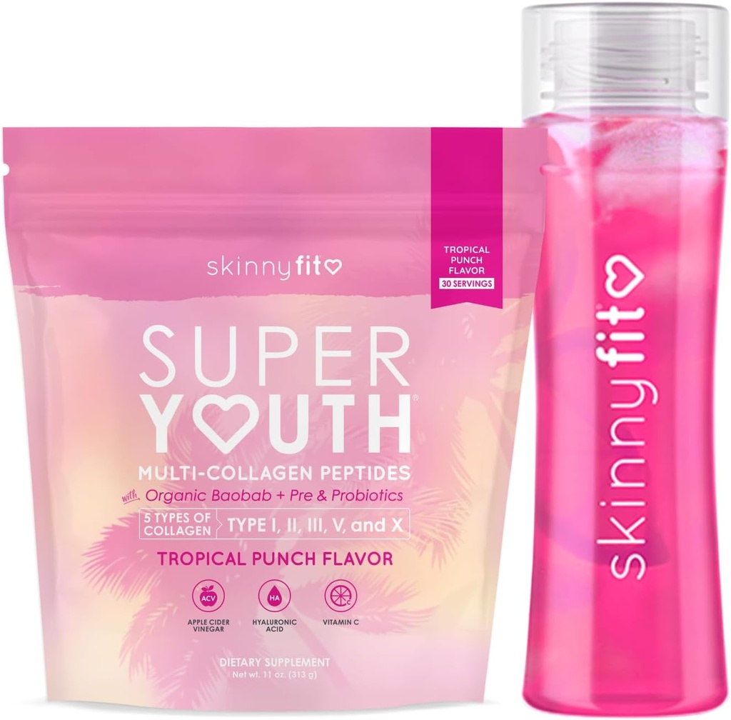 스키니Fit Super Youth Tropical Punch Collagen 병 번들
