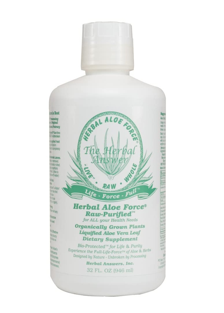 초본 대답 초본 알로에 힘 알로에 Vera와 초본 규정식 보충교재, 32 fl oz