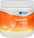 Trace Minerals Quercetin Plus 아연 분말 - 면역 지원을위한 항산화 보충 - 미네랄 보충 보조 심장 혈관 건강 - 비타민 C & Ionic 포함 - 오렌지 크림, 120g (30 인분)