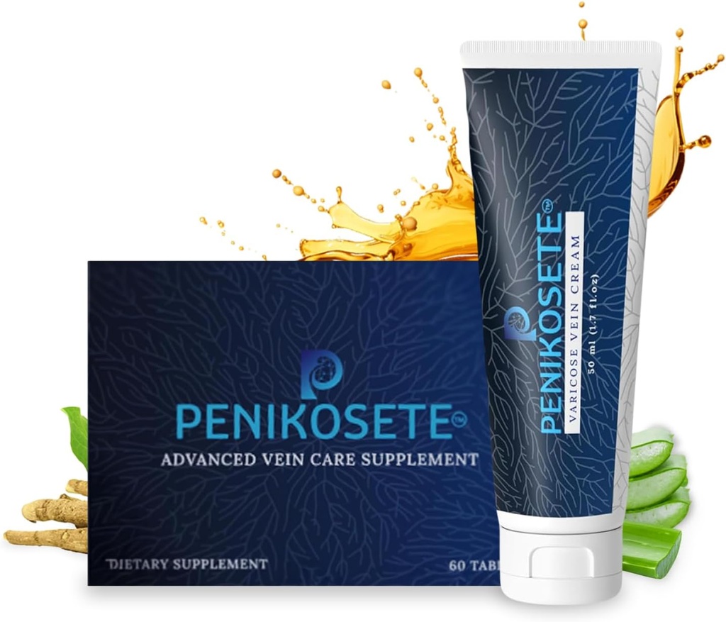 고급 Varicose Vein 케어 번들 (2 팩) - 1 초본 순환 지원 다리 크림 | 미국 1st Ashwagandha 크림 | 60 Easy-to-Swallow Punarnava, Turmeric Infusion Ayurvedic Tablets.