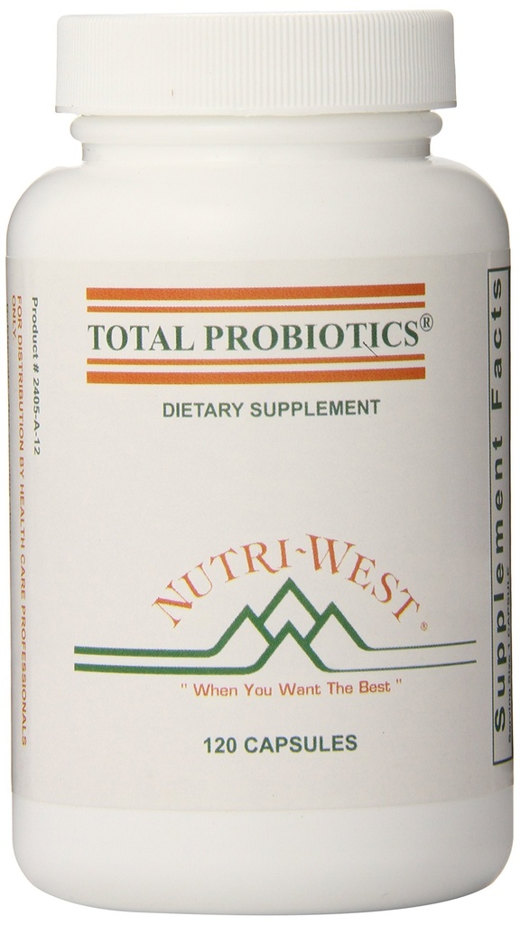 nutri-west 총 Probiotics 120 캡슐, 2.4 Ounce