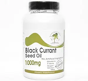 블랙 커런트 씨 오일 1000mg ~ 90 캡슐 - 첨가제 없음 ~ Naturetition 보충제
