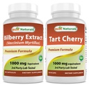 제일 자연적인 Bilberry 추출물 1000mg & 타트 버찌 추출물 1000 mg