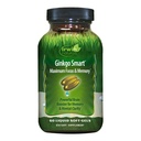 Irwin Naturals Ginkgo 스마트 강력한 Nootropic Brain Booster - DMAE, Clubmoss, Choline 및 Acetyl L-Carnitine과 최대 메모리, 초점 및 정신적 Clarity 지원 - 60 액체 Softgels
