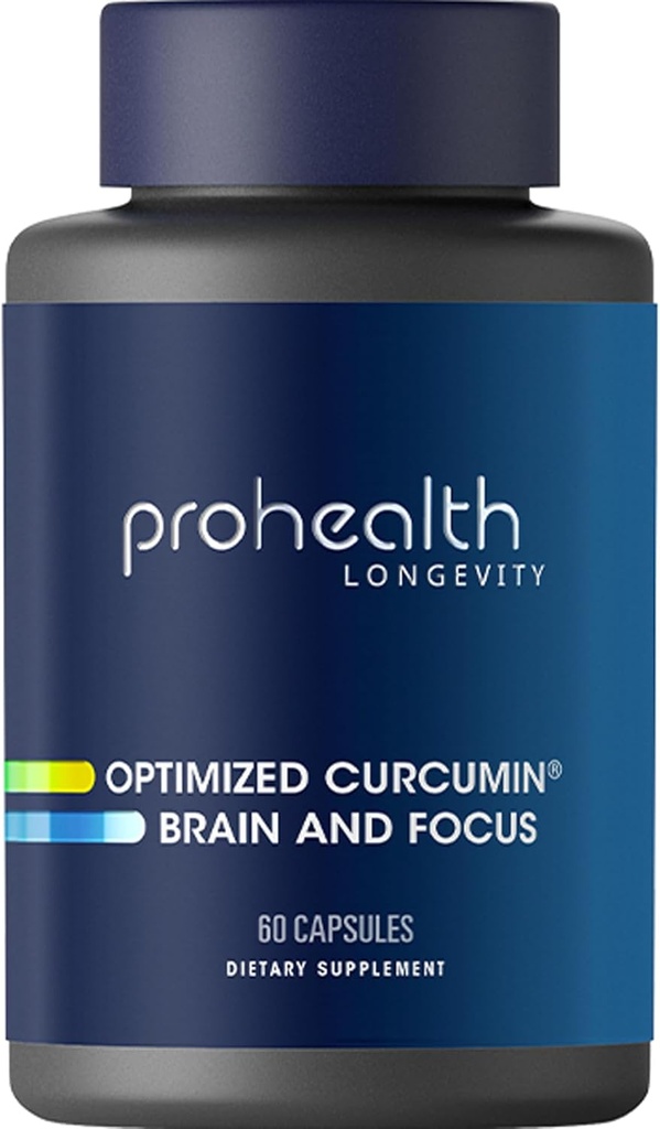 ProHealth 최적화 쿠르쿠민 뇌 및 초점 (60 캡슐)