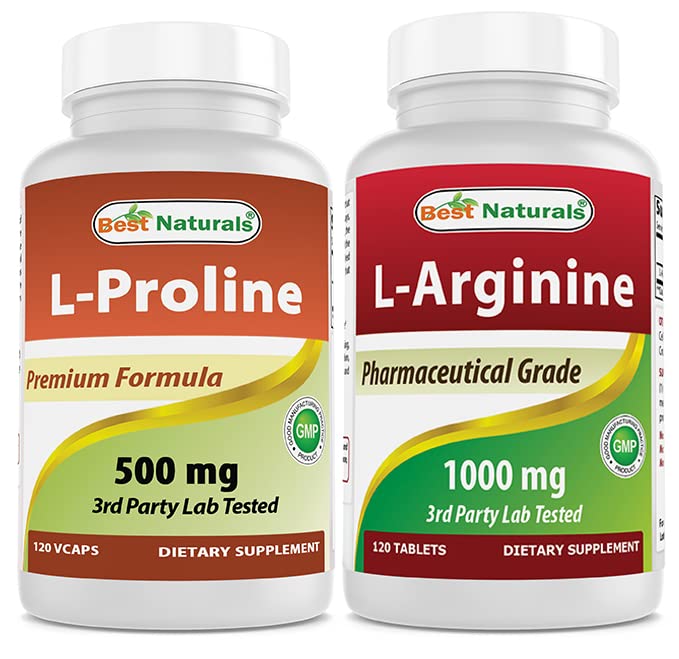 제일 자연적인 L-proline 500 mg & L 아르기닌 1000 mg