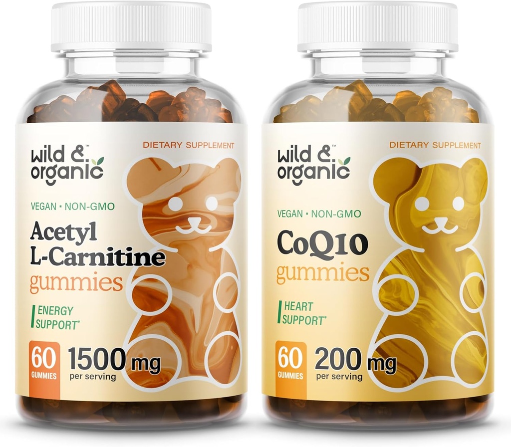 야생 & 유기 L 카르니틴 Gummies & CoQ10 Gummies 60 조사