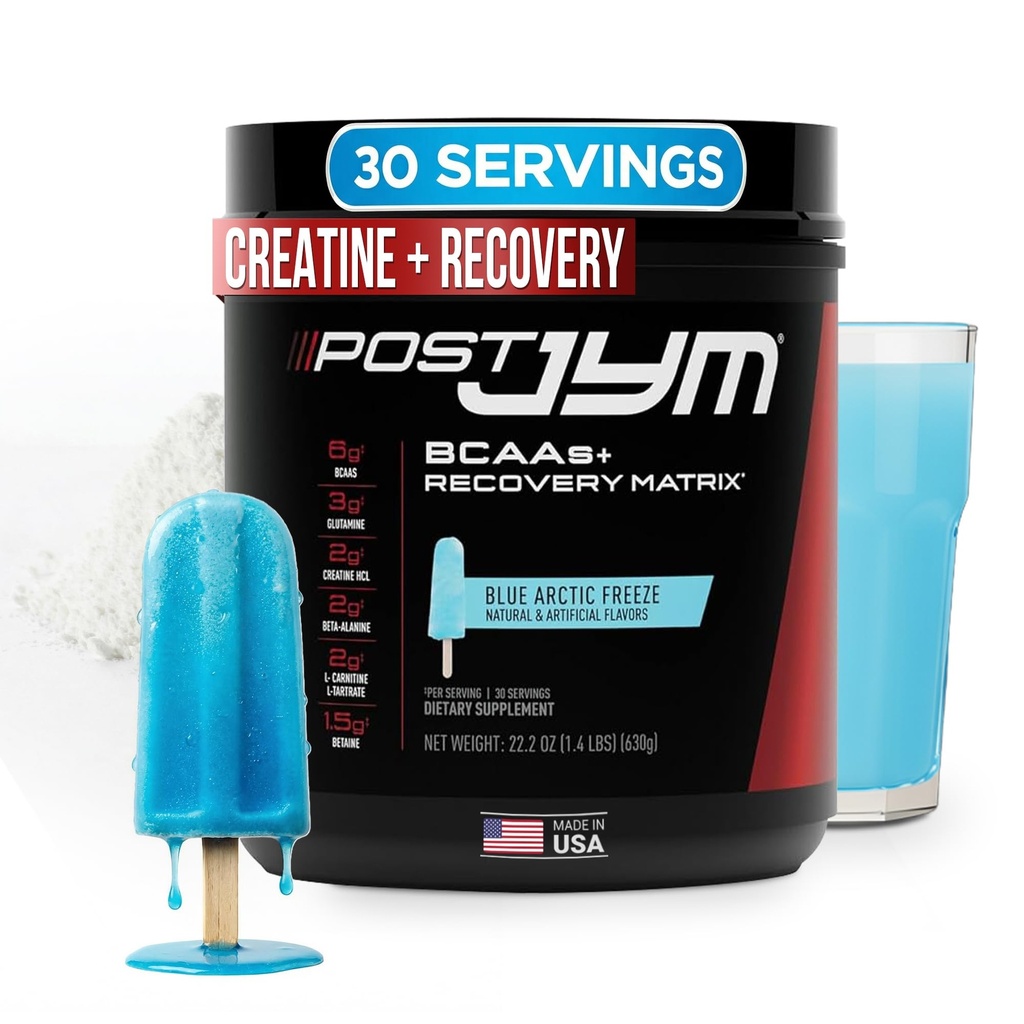 JYM 보충교재 과학 포스트 JYM 활동적인 모체 파란 Artic 동결 아미노산 회복 분말 순수한 Creatine HCL, BCAA의, 글루타민, 카르니틴, 베타인, 힘을 위한 황소, 수선, 성과 30의 서빙