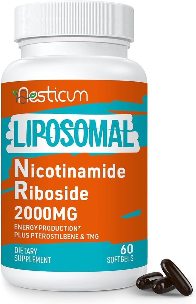 2000 MG Liposomal 니코틴 아미드 Riboside 보충 TMG & Pterostilbene, 에너지, 면역성, 나이 저항, 60 Softgels를 위한 Niacinamide에 우량한
