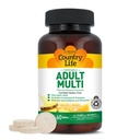 Coenzyme B-Vitamins, 산화 방지제, 무기물, 파인애플 주황색 풍미를 가진 국가 생활 성숙한 Chewable Multivitamin - 지원 에너지 대사 및 면역력, 글루텐 자유로운 - 60 웨이퍼