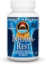 Source Naturals Inflama-Rest - Turmeric, Boswellia, Ginger, Quercetin과 초본 및 미네랄 혼합 - 최대 스트레스 완화 및 휴식 - 30 정제