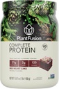 PlantFusion Complete Vegan Protein Powder - BCAA, 소화 효소 및 완두 단백질과 함께 식물 기반 단백질 분말 - Keto, Gluten Free, Soy Free, Non-Dairy, No Sugar, Non-GMO - Red Velvet 1 lb