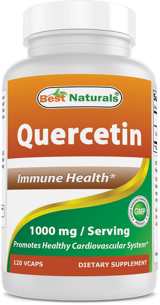 제일 자연적인 Quercetin 1000 mg/Serving 120 Veggie 캡슐 (120의 조사 1)의 포장)