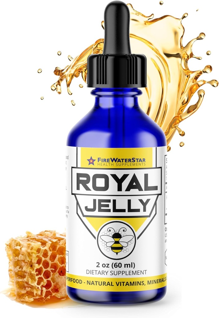 FWS Royal Jelly Bee Powered Superfood, Natural Vitamins, Minerals, 산화 방지제, 유기, 황제, Nutrient-Rich Supplement, Non-GMO, 지원 웰빙 및 피부 건강