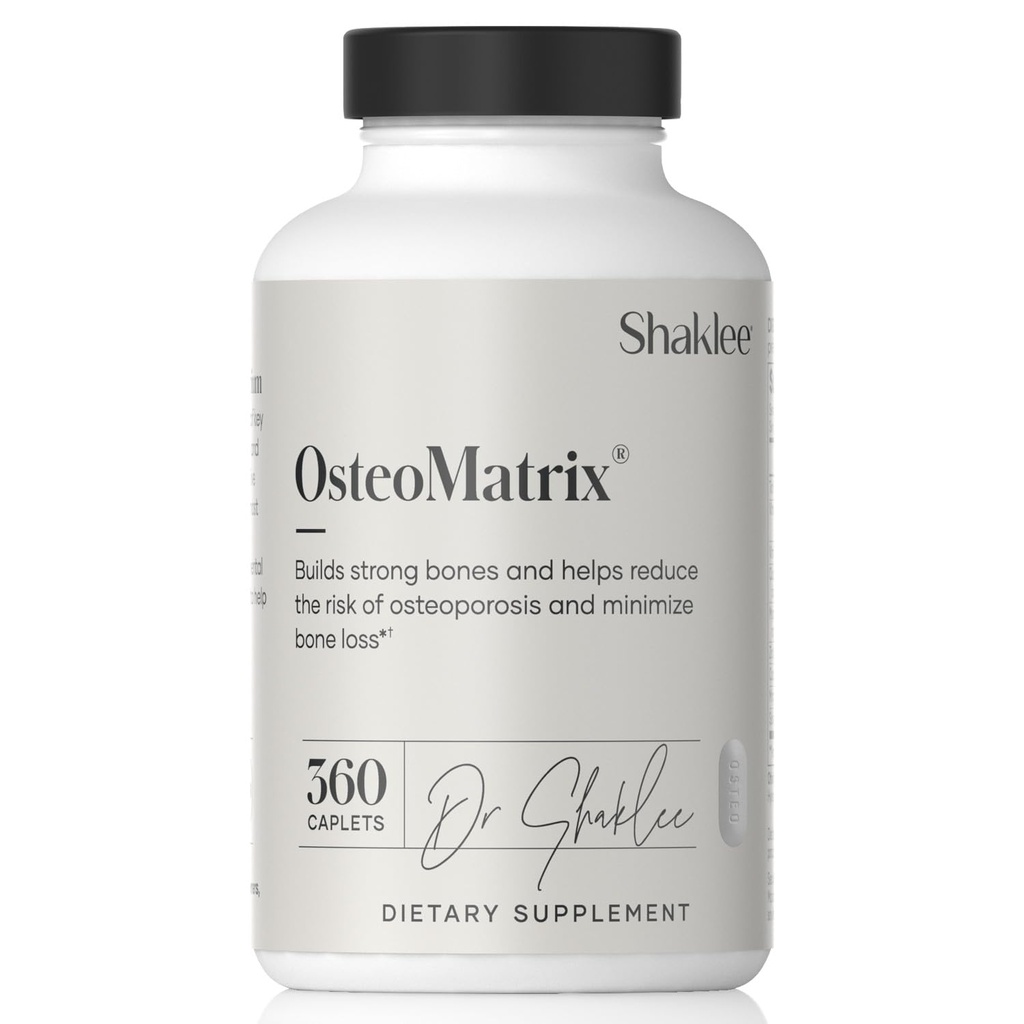Shaklee OsteoMatrix® - 빌드 및 유지 강한 뼈 - 100 % DV 칼슘 및 마그네슘 - 비타민 D & K - 아연, 망간 - 흡수에 대한 임상 시험 - 360 캡슐
