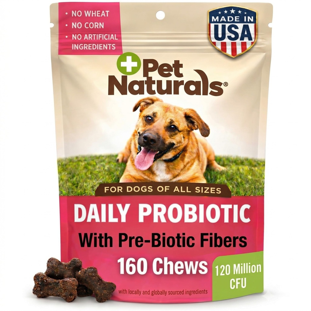 애완 동물은 개, 오리 풍미, 160 Chews를 위한 매일 Probiotics를 - 개를 위한 120M CFUs 전과 Probiotics 소화 건강, Gut 건강, 면역 지원, Diarrhea, 알레르기 및 가려움증