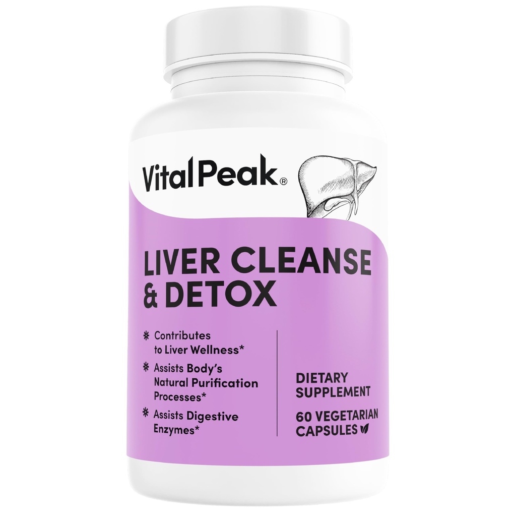 Liver Cleanse Detox & Repair - Liver Health Support Supplement - 우유 이틀, Berberine, Beet Root Powder, Turmeric, Ginger, Dandelion Root, Artichoke, 포도 씨앗 추출물 및 기타 - 60 캡슐
