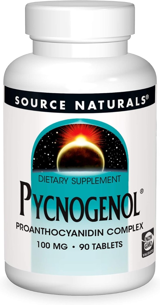Source Naturals Pycnogenol, Proanthocyanidin Complex, 100 mg - 90 정제