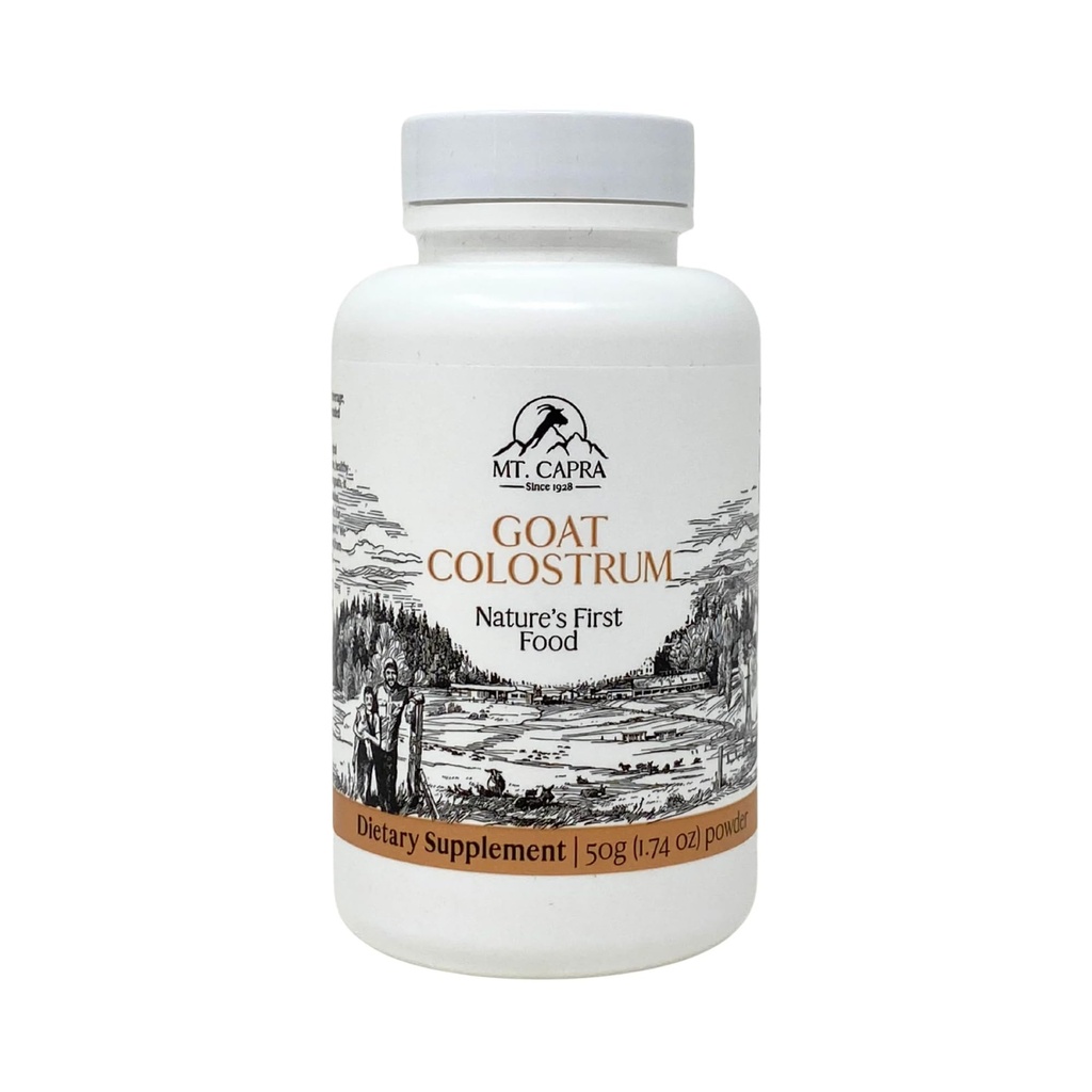 Capra Goat Milk Colostrum의 Mt. | 건강한 면역 체계, 계통 및 운동 성능 | Grass-Fed, Immunoglobulins | 17 서빙 - 1.76 oz