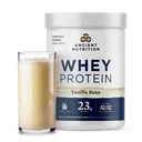 고대 영양 잔디 페더럴 익스프레스 Whey 단백질, 바닐라 콩, 23g 단백질, 20의 서빙, 가수분해된 교원질 펩티드, 유기 재생 A2/A2 우유 단백질