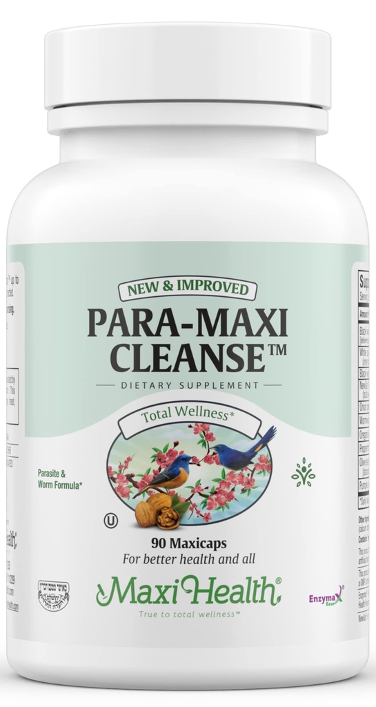 인간을 위한 Maxi 건강 Intestinal Cleanse - 여성을 위한 자연적인 Digestive 콜론 Gut Flora 몸 Detox - 남자를 위한 Gut Cleanse - 검정 호두 Wormwood 나물 (90의 캡슐)를 가진 혈류 기복