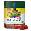 MegaFood Kids Multivitamin Gummies - 아이 비타민 - 비타민 C, 비타민 D, 아연, 콜린 및 실제 과일 - 뇌 및 면역 지원 - Berrylicious 풍미 - 60 구미 (30 인분)