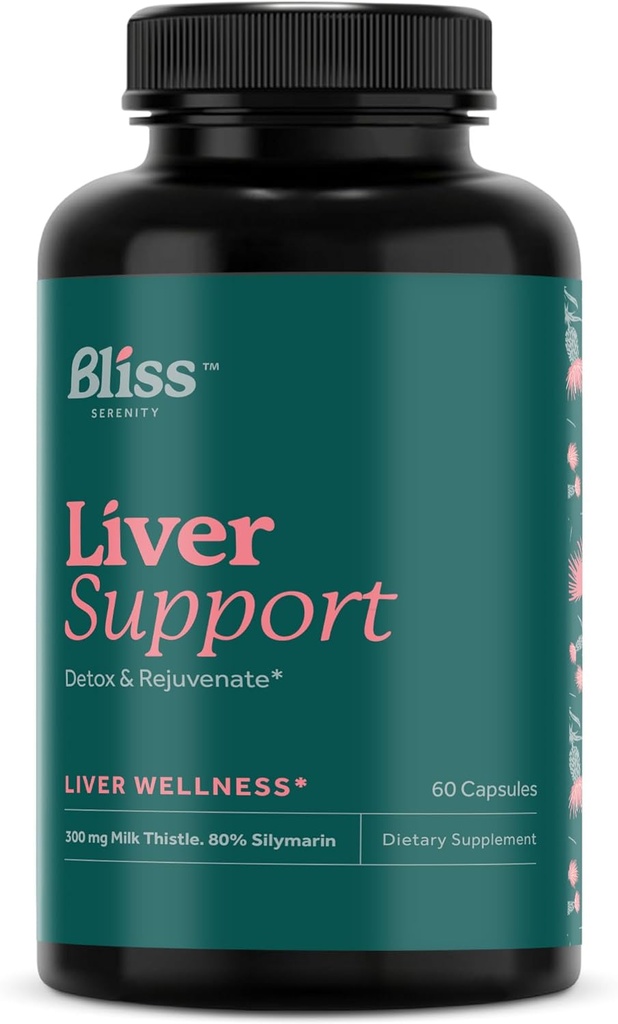 Liver Cleanse Detox & Repair - 우유 이틀 보충과 함께 라이브 디톡스 - Artichoke Extract, Dandelion Root & More for Optimal Liver Support, 60 Vegcap, 30 Day Supply