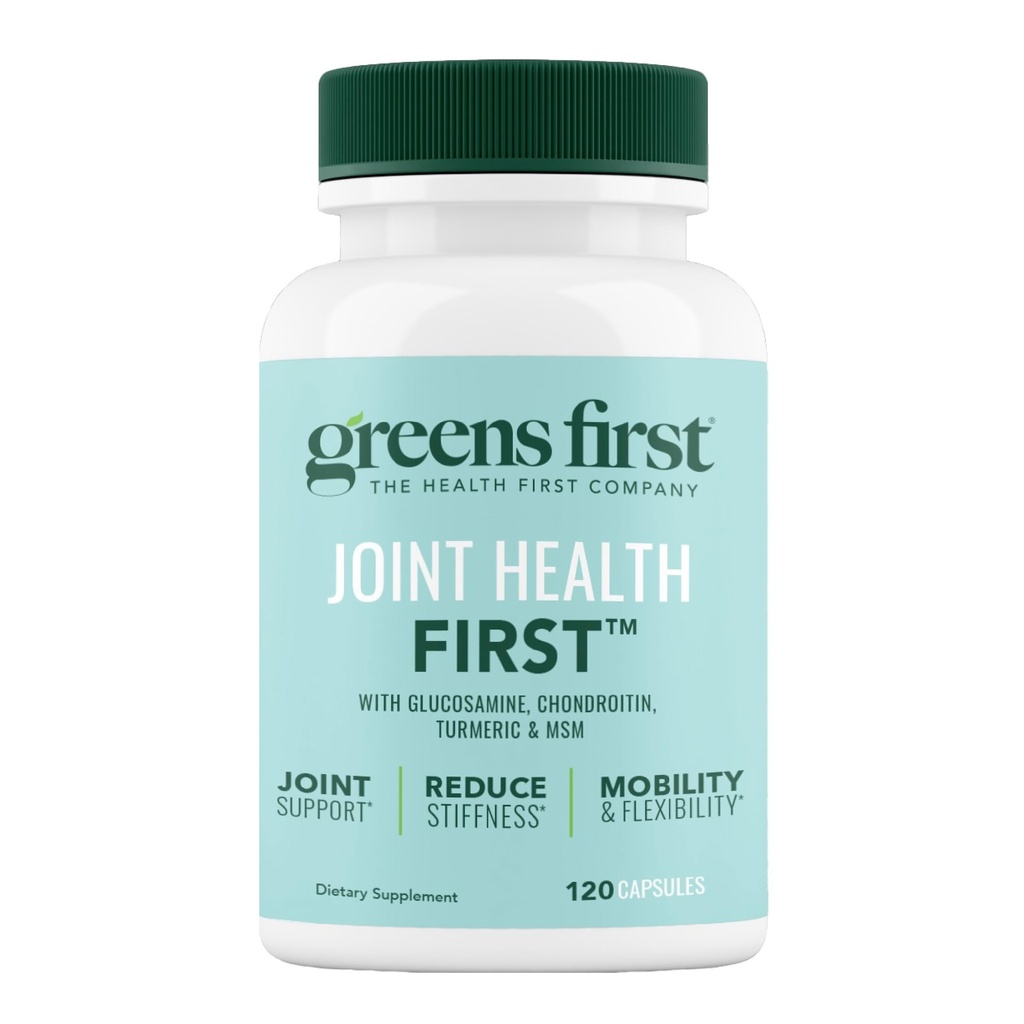 Greens First Joint Health First - MSM, Turmeric, Ashwagandha, & Ginger와 천연 조인트 지원 보충 - 합동 지원을 위해 - 비 GMO/Dairy-Free/Gluten-Free (120 Softgels)