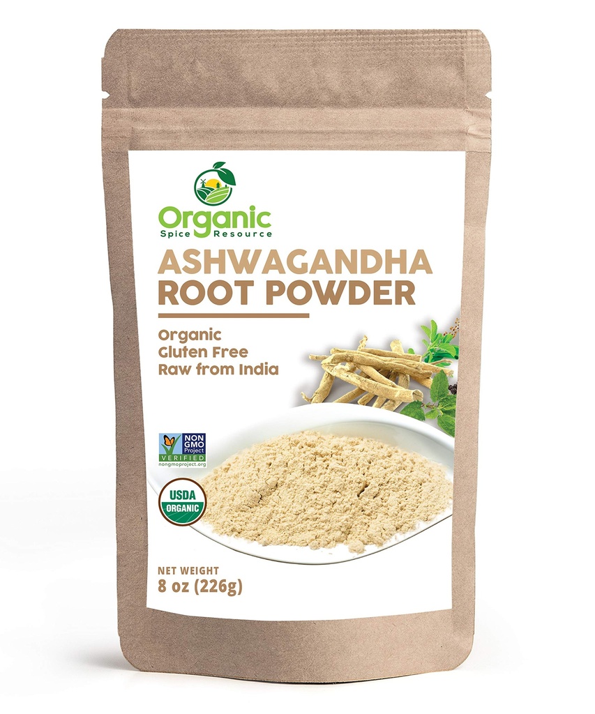 유기 Ashwagandha 뿌리 분말 -8 Ounce | 순수성을 위해 시험되는 실험실 | Resealable Kraft 부대, 비 GMO, 인도 Ginseng, 와니아 Somnifera -100%년 인도에서, 쇼핑 센터 (8개 oz)