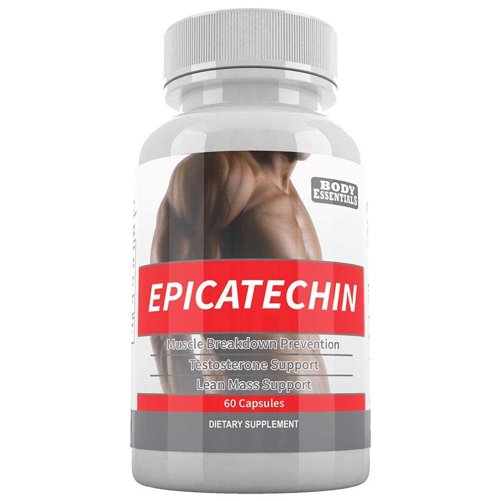 EPICATECHIN - 60 캡슐 - 서빙 당 300mg 근육 성장 - 증가 단백질 종합, 이익, Lean 근육 - 증가 힘과 결정체 지방