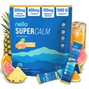 Nello Supercalm 분말 음료 혼합, 열대 Tangerine, L Theanine, Ksm-66 Ashwagandha, 마그네슘 글리세라이드, 비타민 D 3, Relaxation & Focus, Natural, No Sugar, Non GMO, 20 Srvg에 대 한 보충
