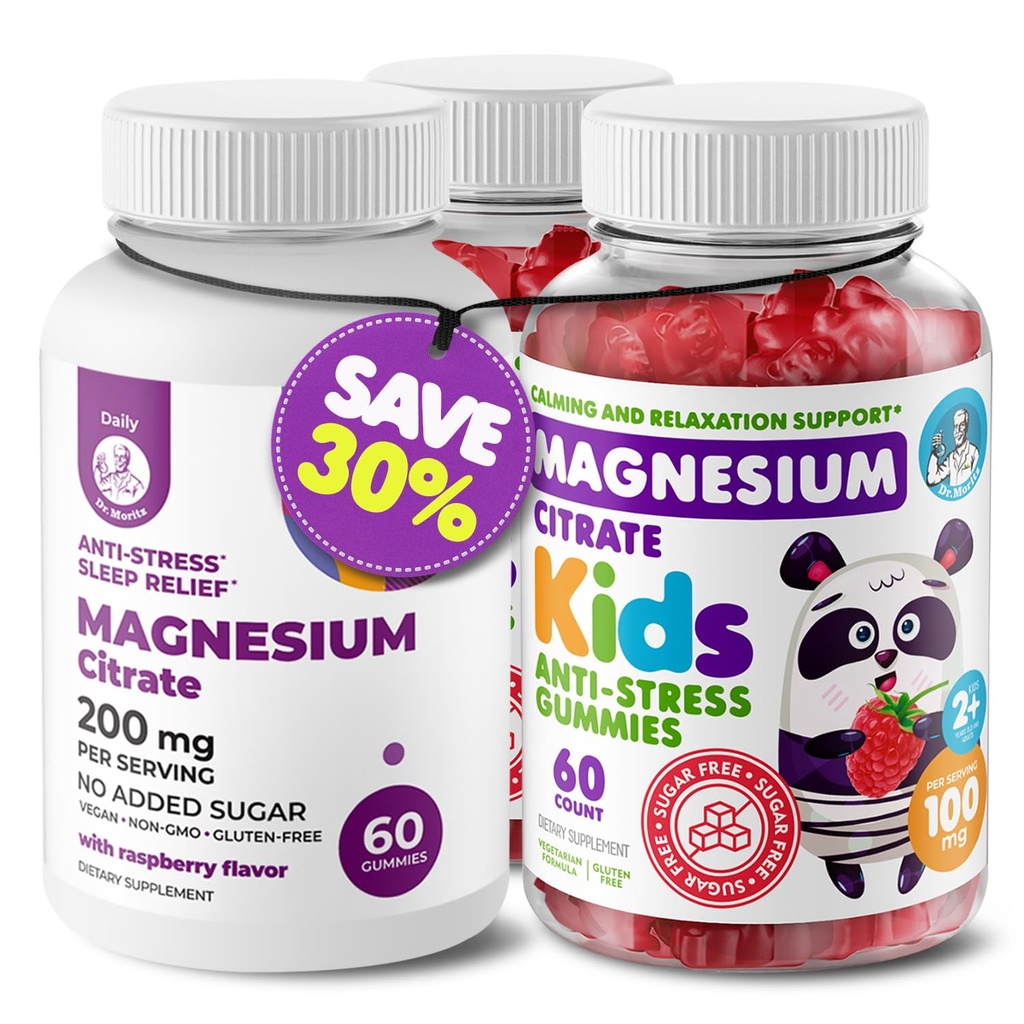 어린이 마그네슘 120 개와 마그네슘 60 개 Gummies Sugar-Free - 어린이를위한 Calm 마그네슘 Gummies 보충, 설탕 무료 마그네슘 Calm Chews & 성인