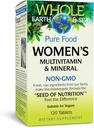 자연적인 요인 전체적인 지구 & 바다 여자 Multivitamin & 무기물, 전체적인 음식 보충교재, 채식주의자, 120의 정제