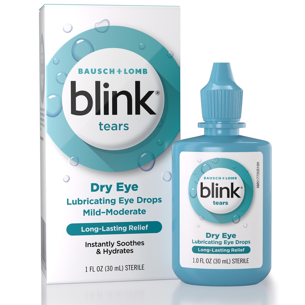 BLINK Tears는 눈 강하, 습기를 공급 & Soothing를 기름을 바르고, Hyaluronate와 더불어, 건조한 눈에 온화한을, 감소시킵니다 불편, 오래 견딘 Hydration, Soothes & Moisturizes, 1 Fl Oz를 기름을 바르고