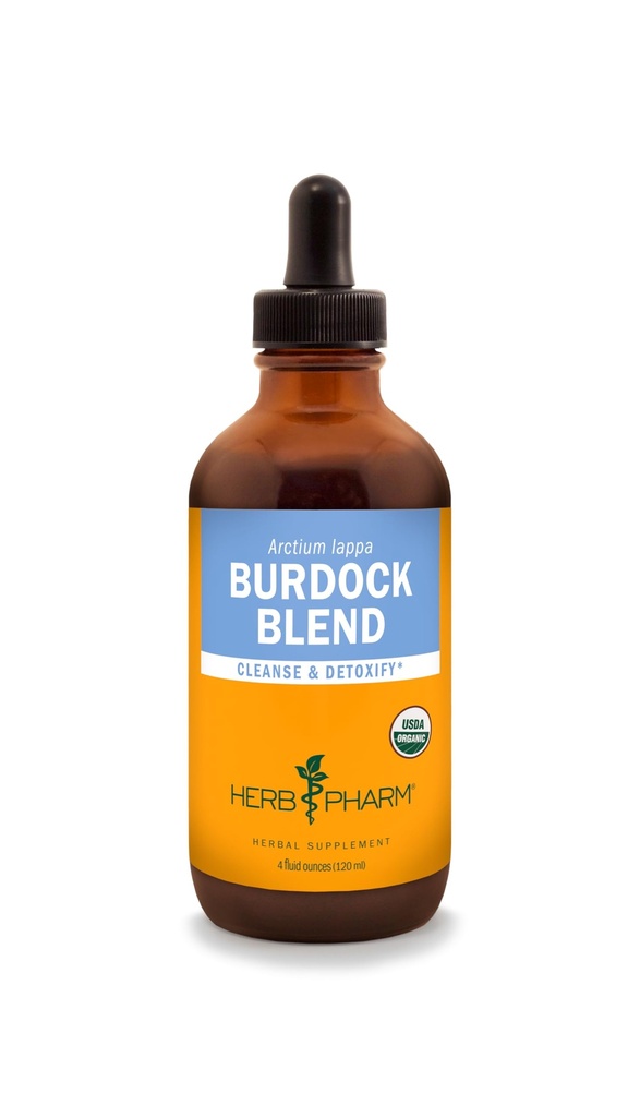 허브 Pharm Burdock 혼합 액체 추출물을 지원 Cleansing & Detoxifying - 4 Ounce