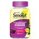 Senokot 규정식 보충교재 Laxative Gummies, 자연적인 Senna 추출물, Gentle, Occasional 변비, 혼합 베리 풍미, 60 조사에서 하룻밤 기복.