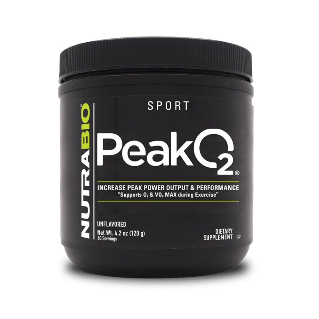 NutraBio Peak O2, Unflavored, 4.2 온스 (120 g), 연구소