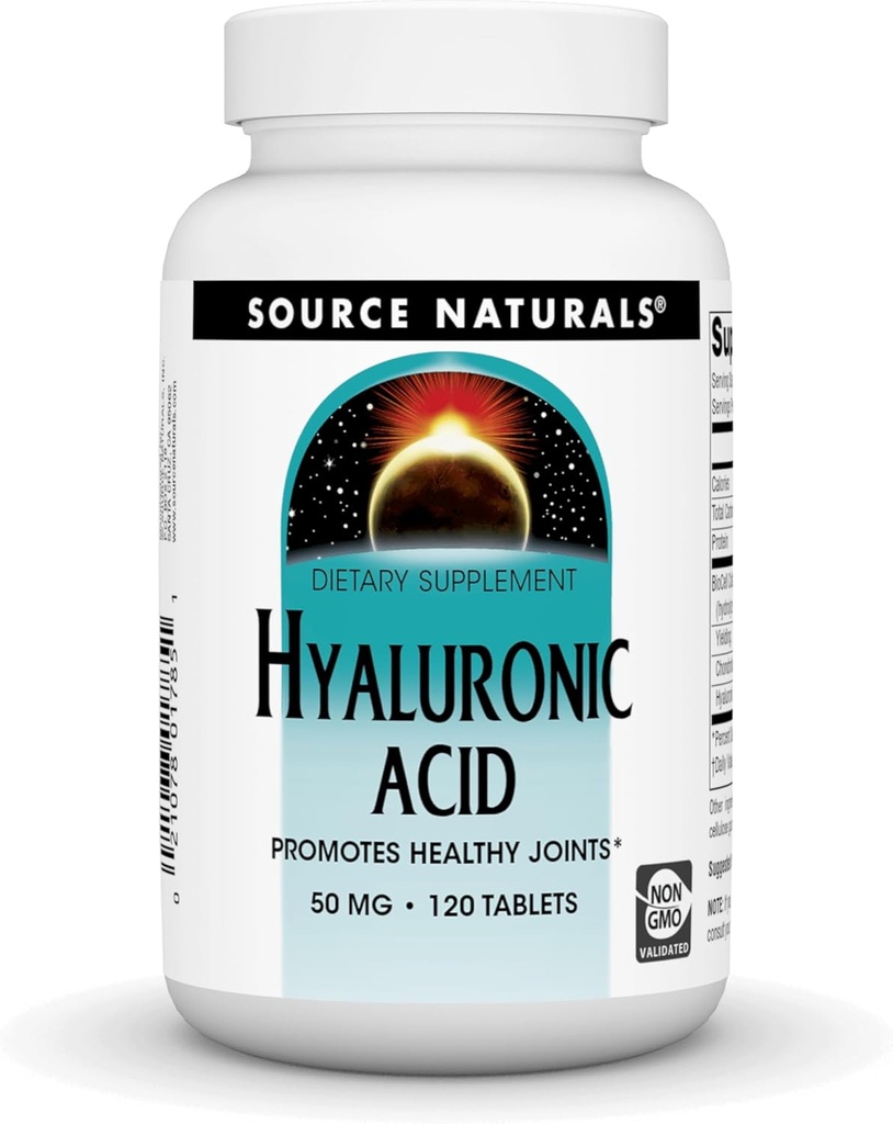 근원 자연적인 Hyaluronic 산, 50mg의 120의 정제