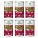 ORGANIC INDIA Whole Psyllium Husk 분말 유기 - Psyllium Husk 섬유 보충교재, 소화 지원, Vegan, 글루텐 자유로운, 비 GMO, 수용성 & 불용성 섬유 근원 - 12 oz Canister, 6 팩