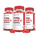 Justified Laboratories (3 팩 Vital 성장 XL 성능 Gummies 1000MG 고급 공식 ACV Pomegranate Beet 주스 분말 B12 Vegan 비 GMO 180 Gummys