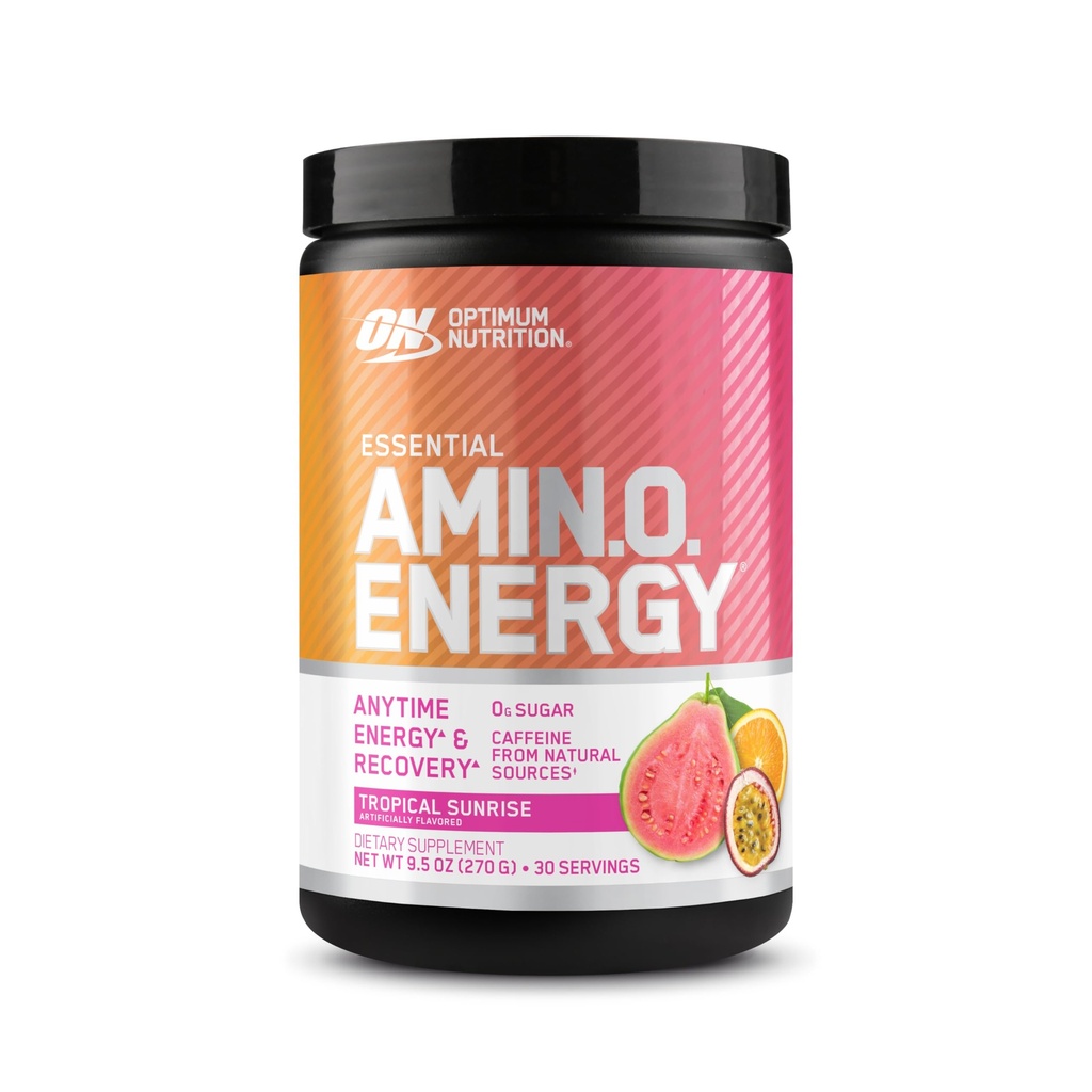 최적 영양 새로운 풍미 아미노산 에너지 - 녹차, BCAA, 아미노산, Keto 친절한, 녹색 커피 추출물, 에너지 분말을 가진 전 운동 - 열대 해돋이, 30의 서빙 (포장 May Vary)