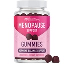 폐경기 지원 Gummies | 핫 플래시, 나이트 스웨터, 무드 스윙, & 블로딩을위한 호르몬 균형 완화 | Phytoestrogen Soy, 비타민 D3, PABA, Biotin | 채식주의, 글루텐 프리 | 60 개
