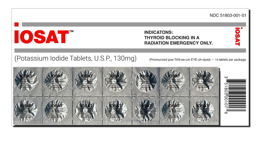 칼륨 Iodide 정제 - 14 130mg 정제