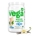 Vega 단백질과 녹색 단백질 분말, 바닐라 - 20g 식물 기초 단백질 플러스 채소, Vegan, 비 GMO, 여성과 남자를 위한 완두 단백질, 21.7 Ounce (포장 May Vary)