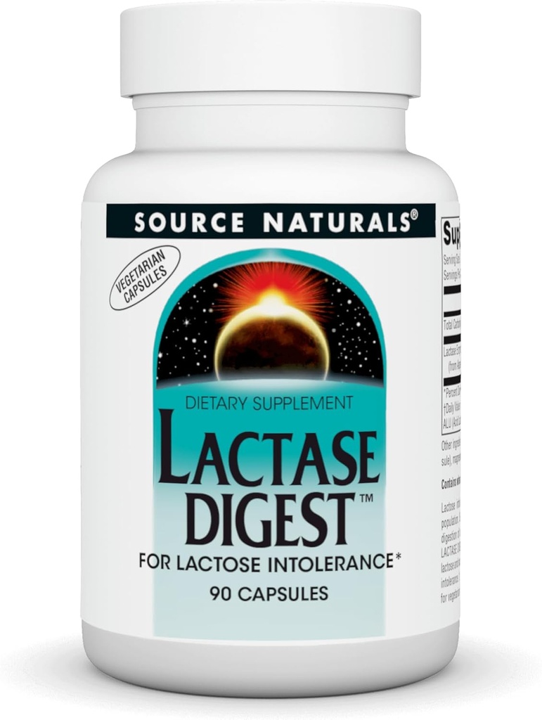 Source Naturals Lactase Digest, Lactose Intolerance* - 90 캡슐