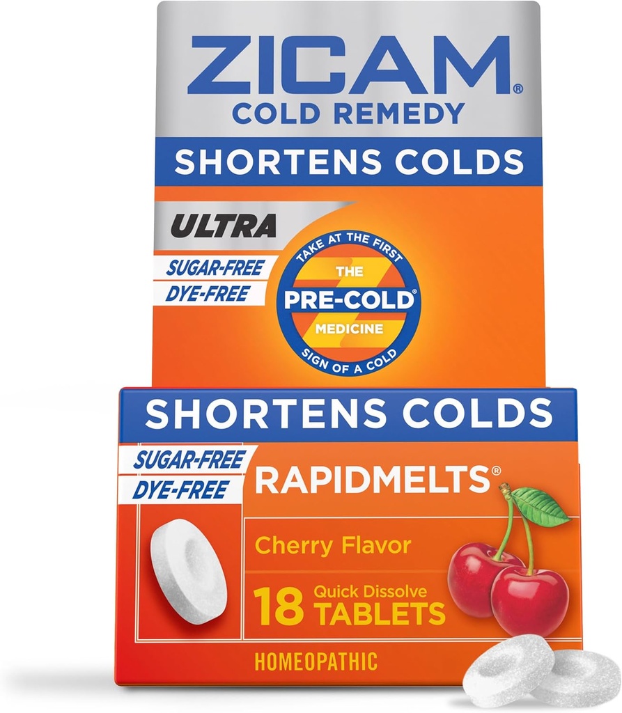 Zicam 냉 Remedy 아연 Rapidmelts, 체리 맛, 18 개 (팩 1)