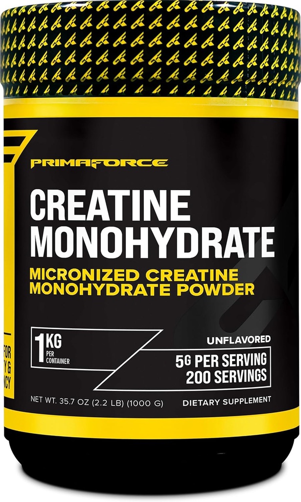 Primaforce 크레아틴 Monohydrate 분말 – 1,000 그램 - Micronized