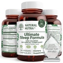 Natural Nutra Ultimate Sleep Formula, Chamomile to Support Relaxation and Reduce Nighttime Anxiety, 당신은 수면 패스너, 50 캡슐을 마칩니다.